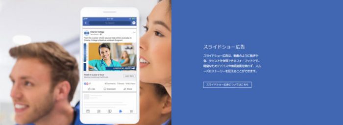 Facebook広告のフォーマット➄スライドショー広告